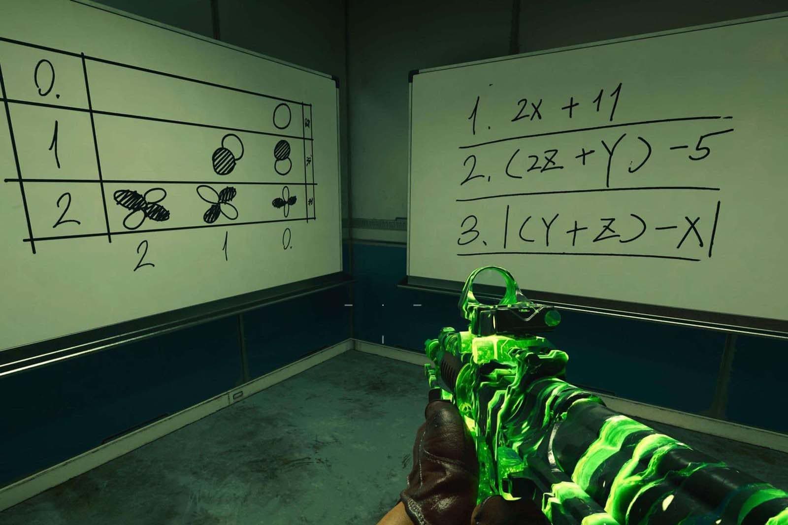Terminus code solver formula image for Call of Duty Zombies
